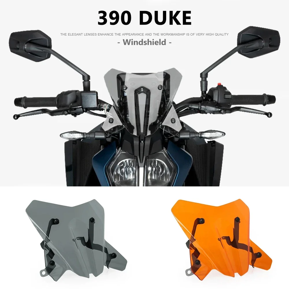

Motorcycle Accessories For 390 Duke 390Duke DUKE 390 2024 2025 New Sport Screen Windshields Front Wind Deflector Fairing