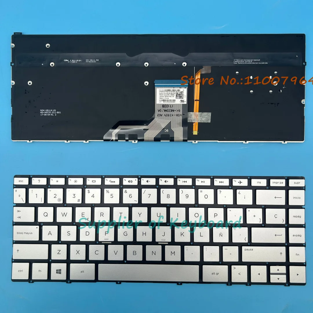 Latin Spanish Keyboard For HP 13-ag0003la 13-ag0004la 13-ag0005la 13-ag0006la 13-ag0007la 13-ag0051la 13-ag00052a 13-ag0053la
