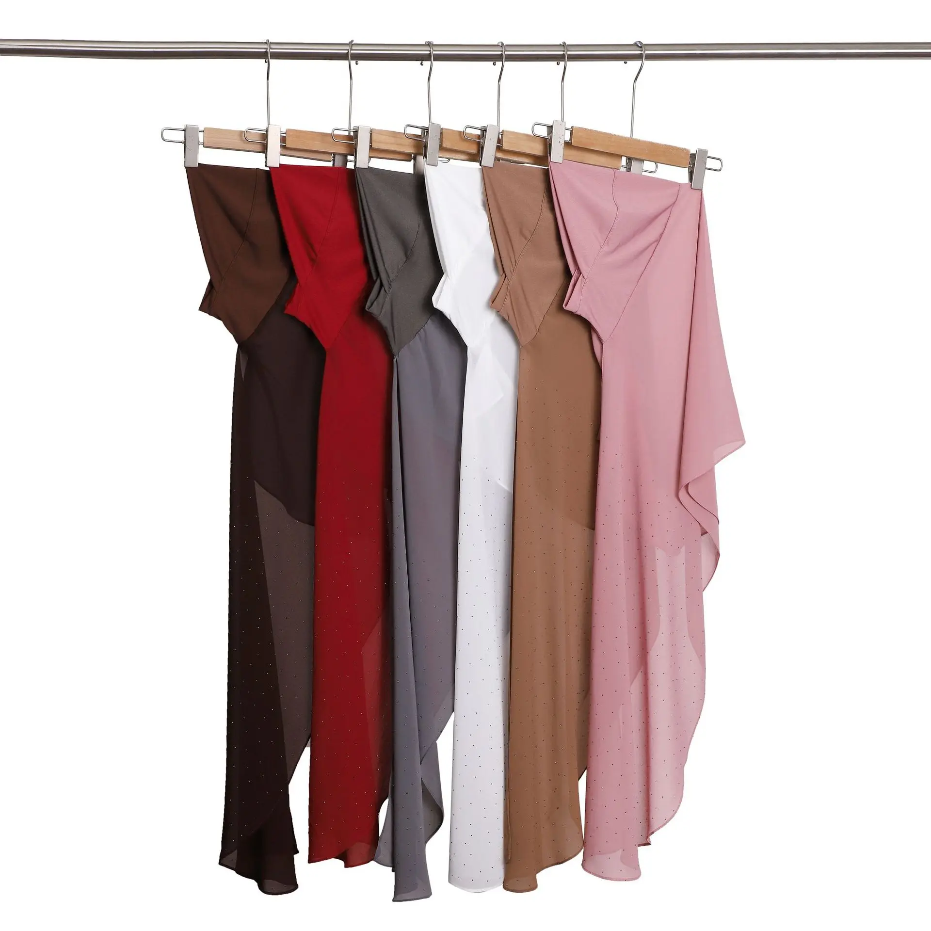 

Премиальный мгновенный трикотаж, шарф-хиджаб, однотонные мусульманские длинные шарфы, тюрбан, шаль, Амира, вытянутый арабский головной платок, повязки на голову, Саудовские хиджабы