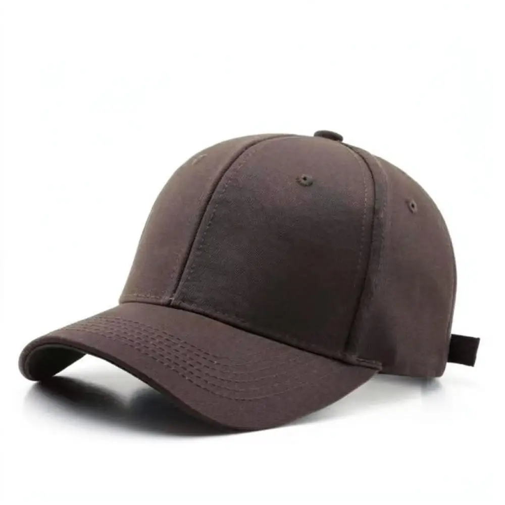 Breathable Cotton Baseball Cap Unisex Adjustable Plain Dad Hat Soft Brim Casual Style Sunshade Sports Outdoor Hats
