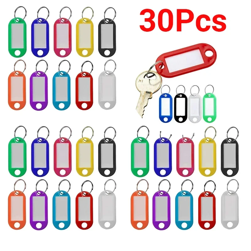 

Multicolor Keychain Key ID Label Tags Luggage ID Tags Hotel Number Classification Card Key Rings Keychain 5 Colors