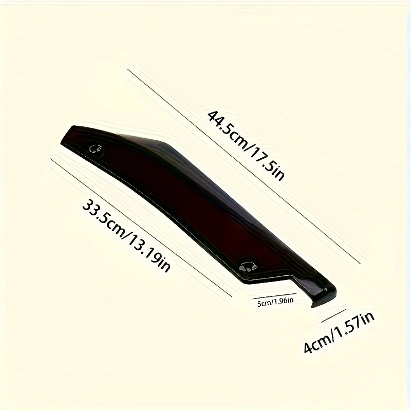 1 Pair Carbon Fiber Winglets Side Skirt Extension Car Front Rear Bumper Strip Lip Spoiler Diffuser Splitter Scratch Protector