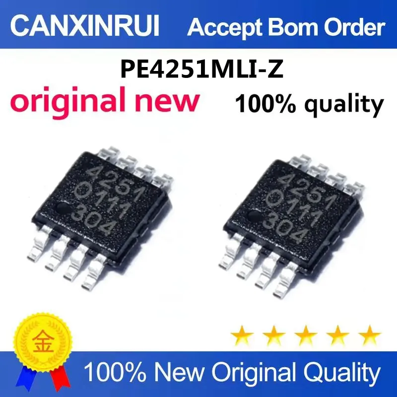 PE4251MLI-Z Silk Screen Printing 4251 Video RF Switch Chip IC MSOP8 New Original Genuine