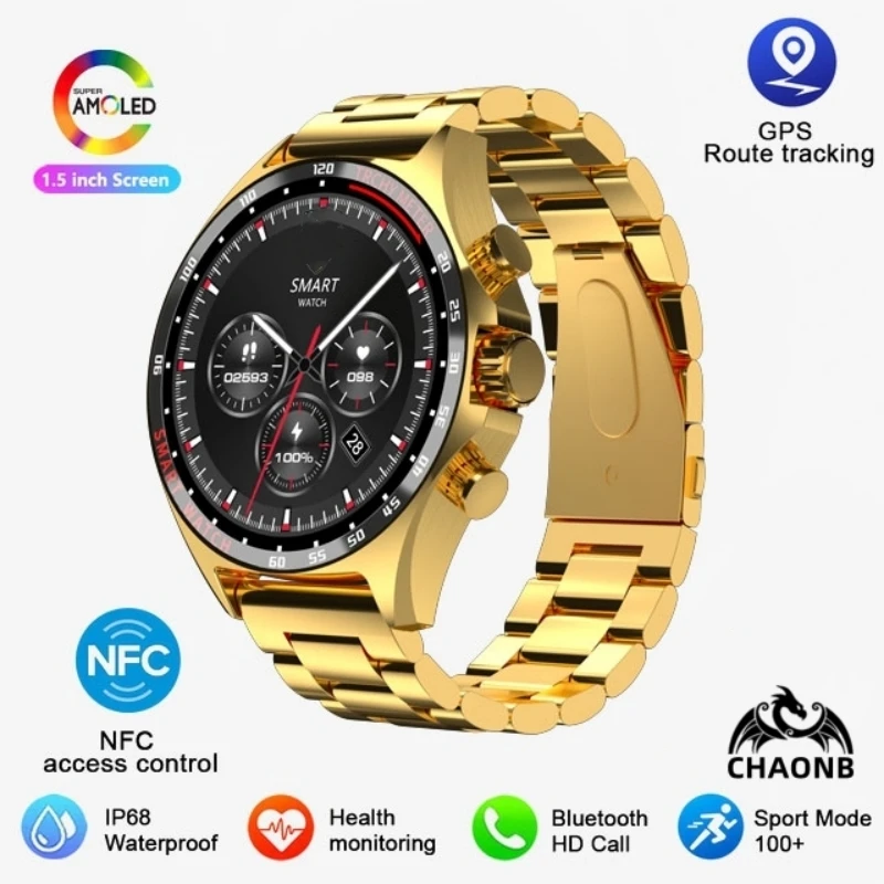 2025 Smart Watches SK27 Men Bluetooth Call Compass NFC 400mAh Big Battery Fitness Sports Gentleman Smartwatch For Xiaomi Huawei