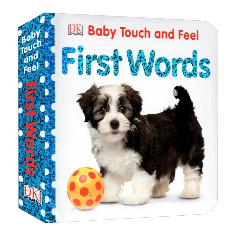 

Baby Touch and Feel Animals First Words Board Book English Picture story books to help your child grow as a reader