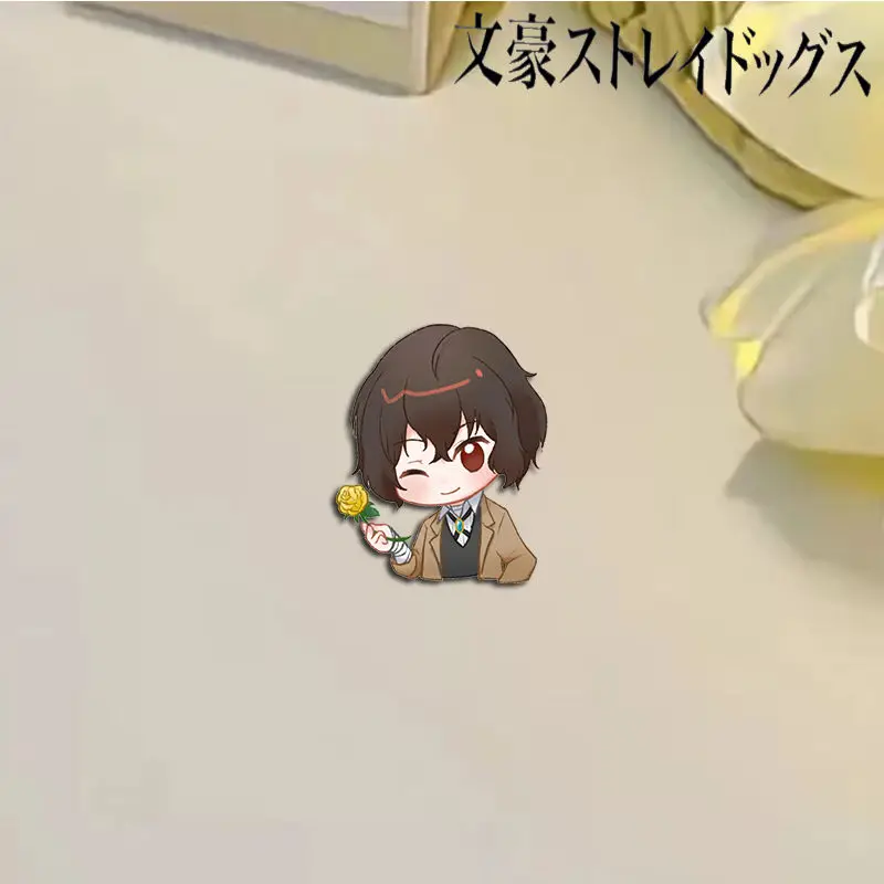 بروش شارة أنيمي أكريليك ، دبابيس كرتون ، ديكور ذاتي الصنع ، إكسسوارات ملابس حقيبة ظهر ، Dazai Osamu Nakajima Atsushi