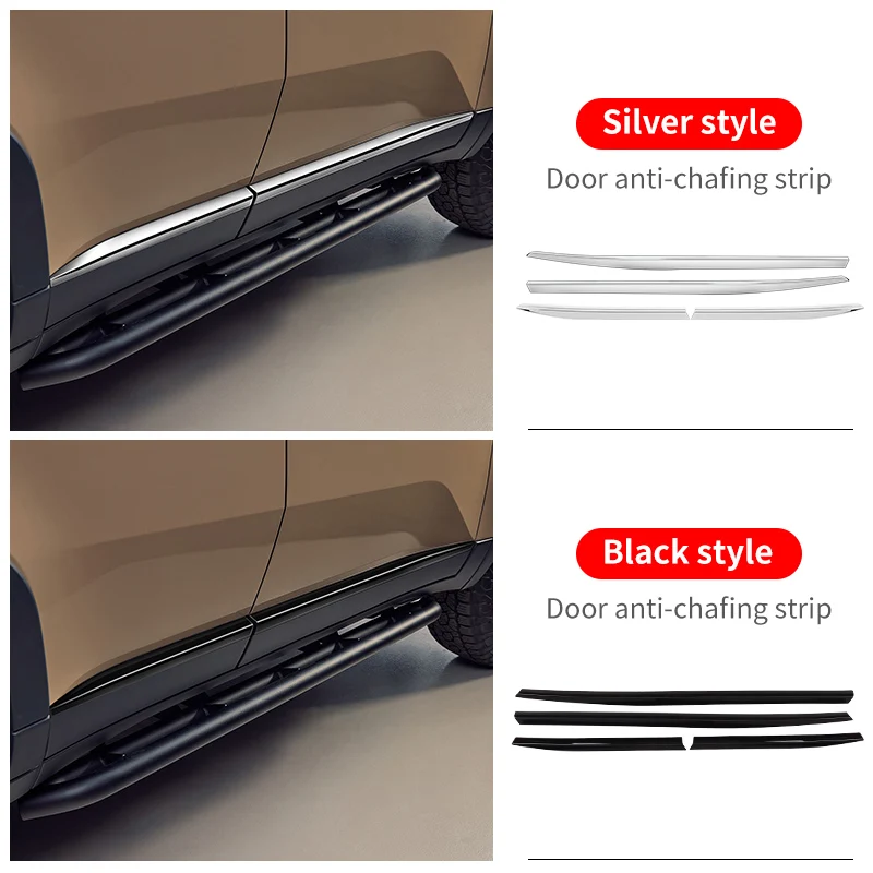 For 2024 Lexus GX550 GX550h Car Door Waist Line Chrome Decoration Strip GX 550 Exterior Upgraded Accessories Tuning Modification