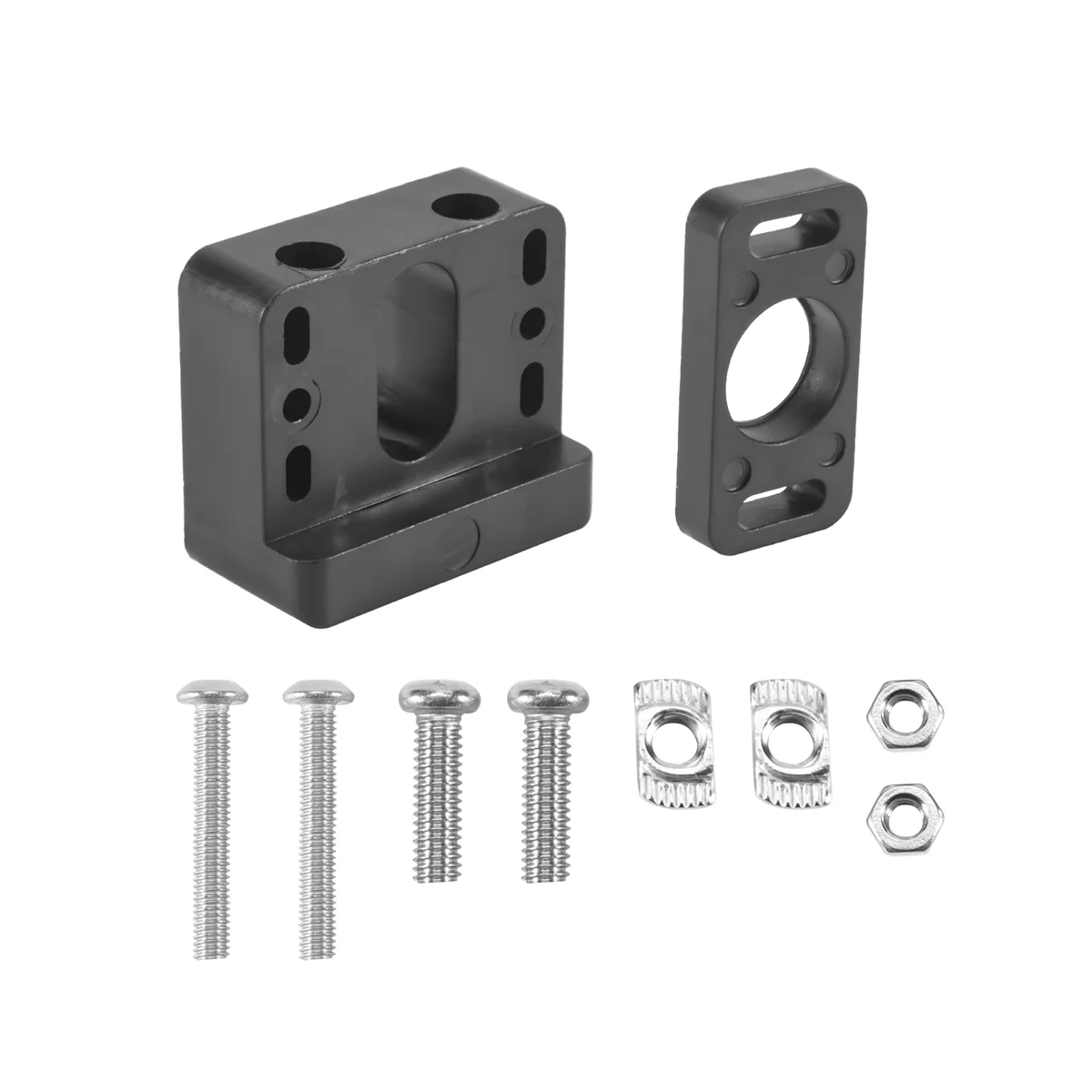 #895L Z Axis Lead Screw Fixing Block Aluminum Block 3D Printer Lead Screw (Black)