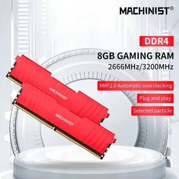 MACHINIST DDR4 RAM 8GB 16GB 2666HMz 3200mhz Desktop Geheugen met Koellichaam DDR4 RAM PC DIMM voor alle Moederborden