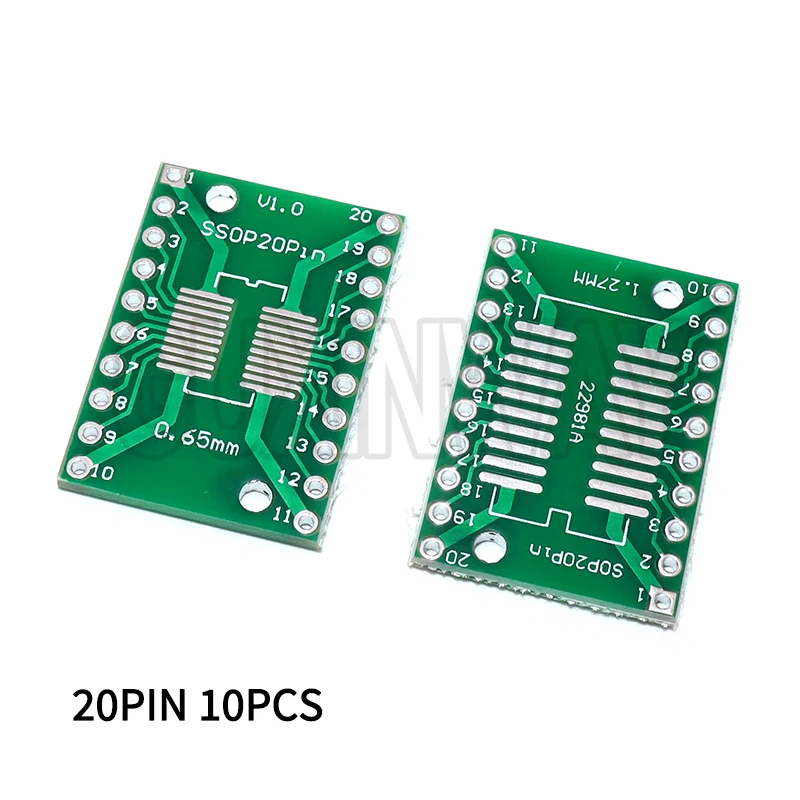 PCB عدة SOP8 SSOP10 SOP14 SOP16 20 24 28 56 إلى DIP/SMD إلى DIP IC مأخذ توصيل محول SOIC TSSOP مجلس لوح مهايئ 0.65 مللي متر 1.27 مللي متر