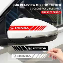 2pcs/set Car Side Rear View Mirror Stripes Stickers For Honda Odyssey CR-V Civic XR-V HR-V City Accord Jazz Auto Accessories