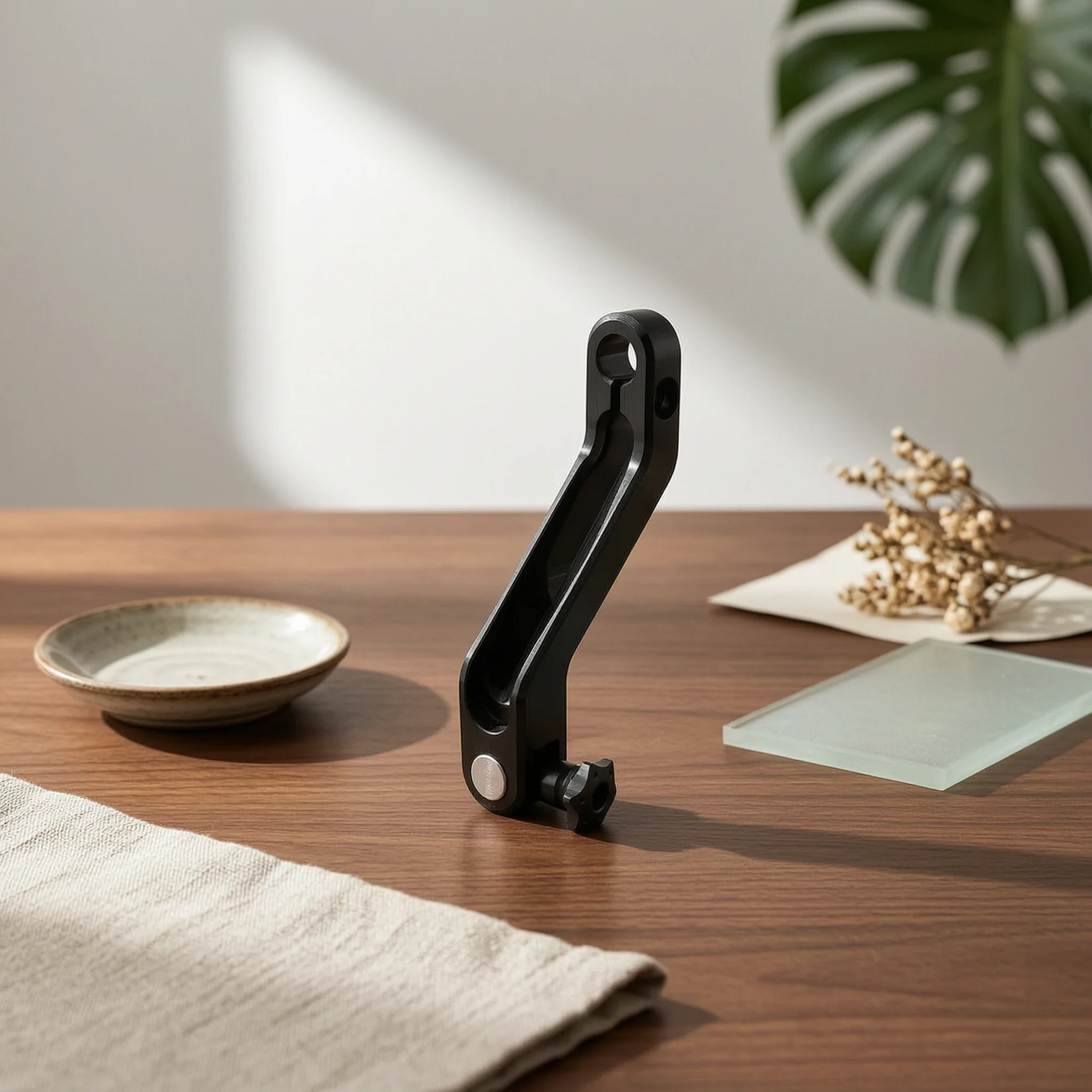 Rear Brake Pedal Arm Stable Motorcycle Brake Lever with Adjustment Knob Anodized Reliable for Scooter Modification