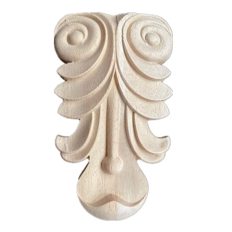 12-15cm Corbel Rome Stigma Wood Carved Onlay Long Applique Unpainted Home Decoration Accessories Craft Figurine Ornaments