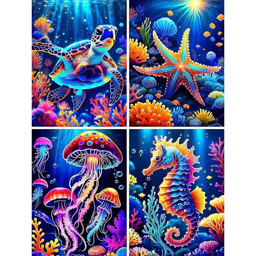 

Наборы для алмазной вышивки с морскими животными для взрослых, 5D алмазная вышивка с морской черепахой для начинающих, набор для алмазной живописи с полной выкладкой, для дома