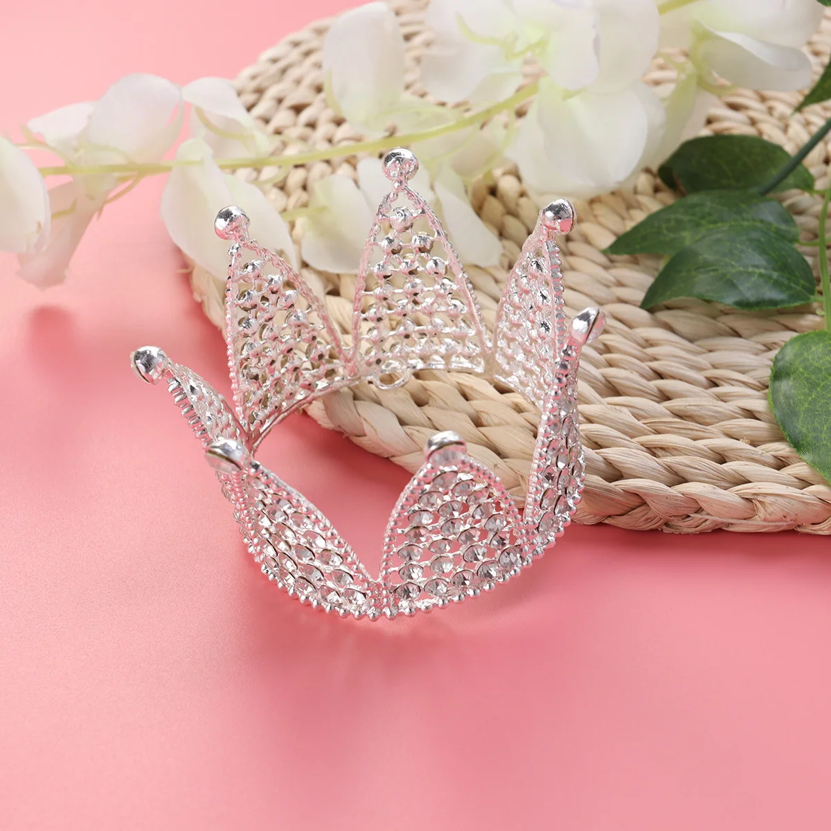 

Rhinestone Crown Headpiece Headwear for Women Wedding Tiara Bridal Crystal Miss