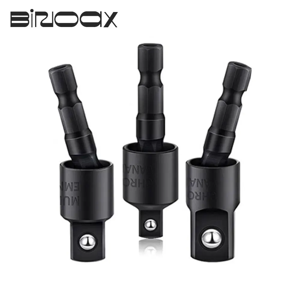 Binoax 360°Rotatable Electric Power Drill Sockets Adapter Sets for Impact Driver with Hex Shank 1/4\