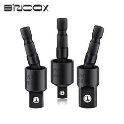 Binoax set di adattatori per prese per trapano elettrico ruotabile a 360 ° per avvitatore a percussione con gambo esagonale 1/4 