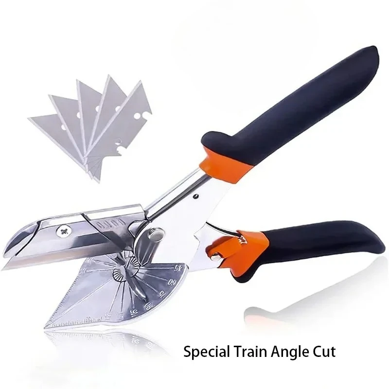 Forbici smussate con lame affilate, regolabili da 45 a 135 gradi, adatte per tagliare tappi di sughero e progetti in plastica.