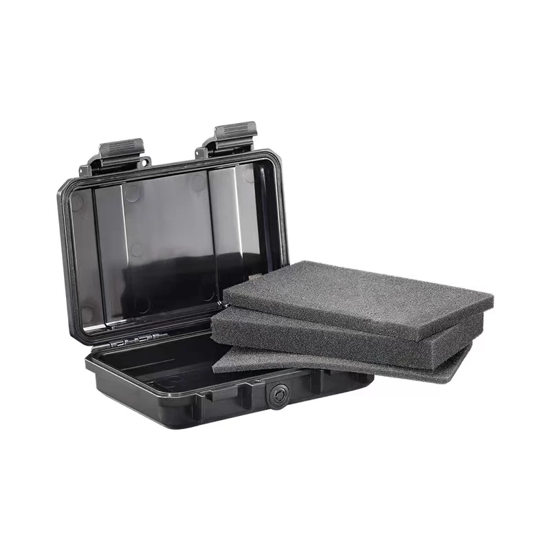 Portable Waterproof Toolbox Rigid Plastic Case Professional Hard Case With Foam Rigid Suitcase Shockproof Sealed Flight Cases