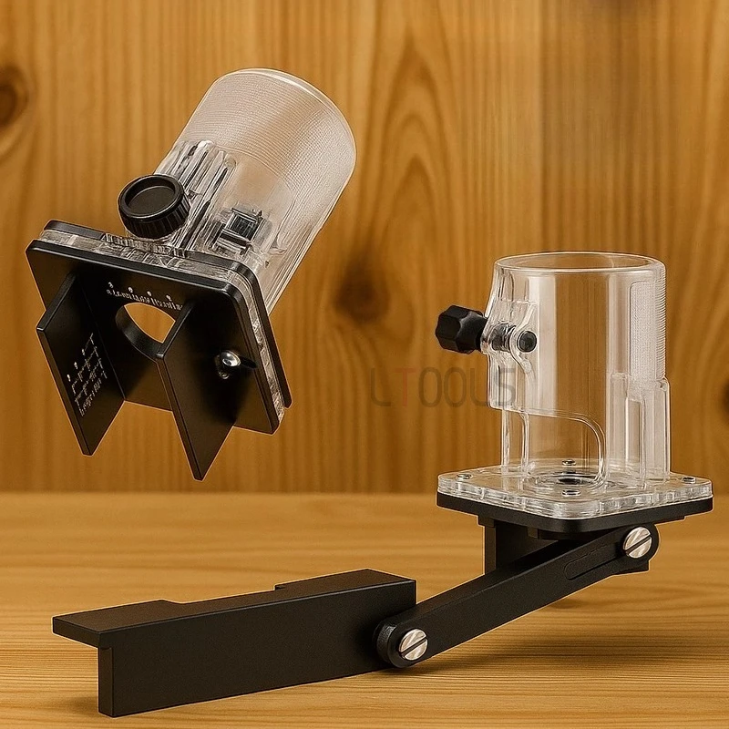 

2 in 1 Grooving Connector Aluminum Alloy Base Edger Base Multi Specification Limit Grooving Die Woodworking Electric Tool Parts