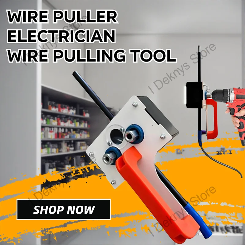 

8mm Heavy-Duty Electric Cable Wire Puller Handheld Tugger Conduit Cable Puller Tool for Wiring Installation