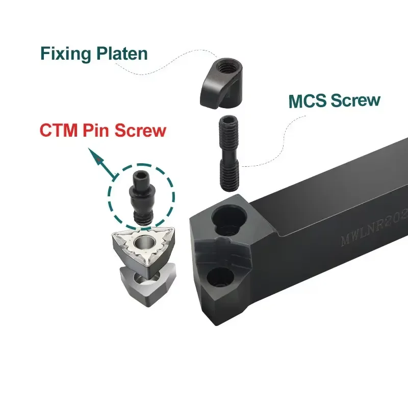10Pc CNC Lathe Turning CTM Screw Cutting Tools Parts Inner Hexagon Pin Screw CTM510 CTM513 CTM515 CTM613 CTM617 CTM619 CTM822