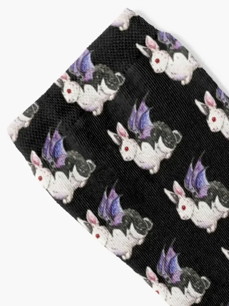 Vampire Bat Bunnicula Bunny Rabbit Socks custom sports New year's Soccer Men Socks Luxury Brand Women's