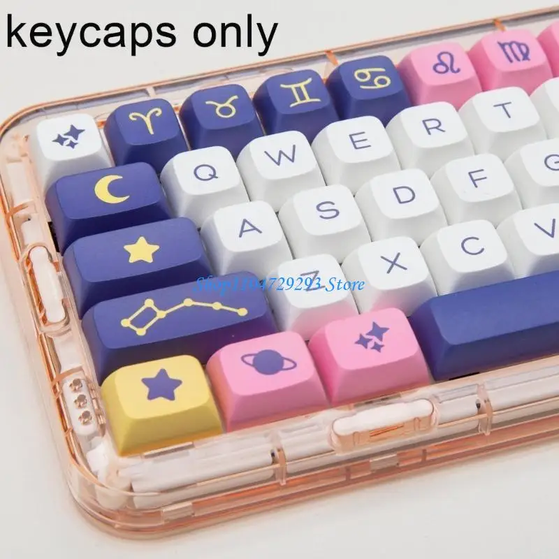 Y2GD 134 Keys Keycaps Oil-Proof PBT Heat Sublimation Keycap for 61 96 98 104 108