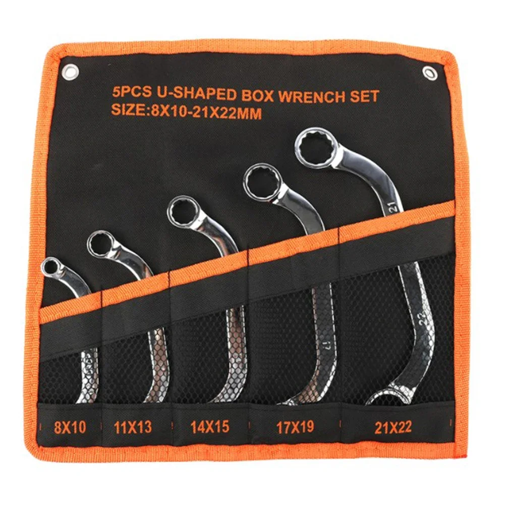 

Metric U Shaped Ratchet Wrench Set 5 Piece with 12 Point Design for Efficient Fastening in Auto Repairs and DIY Tasks