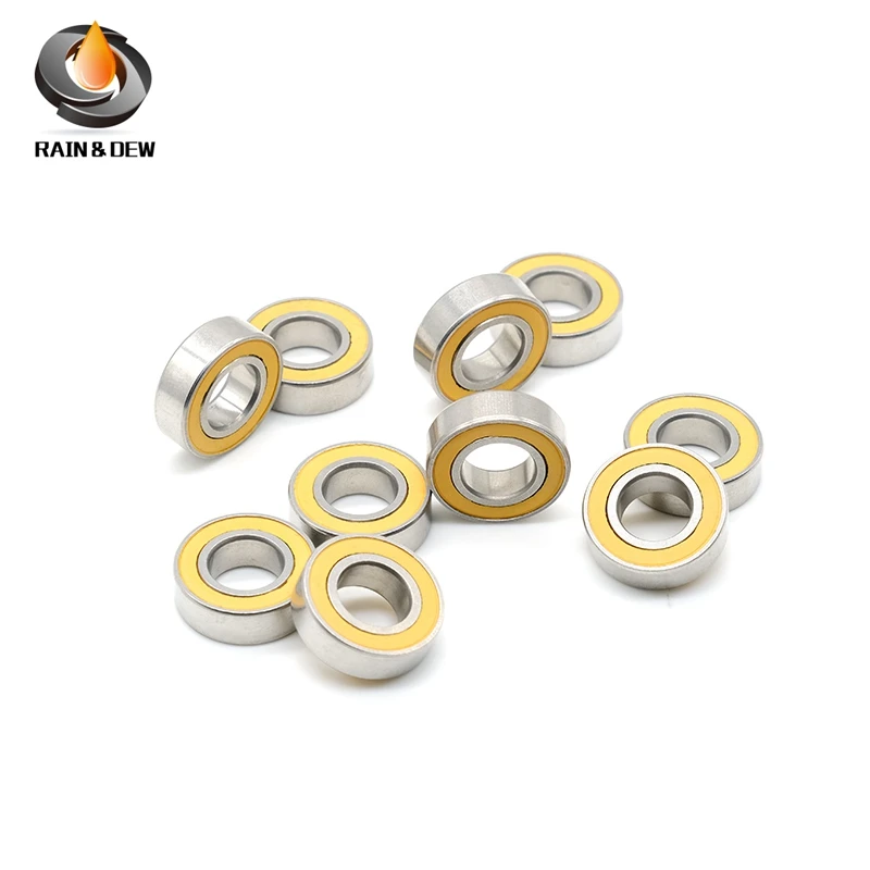 1Pcs  S688 2RS CB ABEC7 8x16x5mm Stainless Steel Hybrid Ceramic Ball Bearing S688-2RS S688 2RS