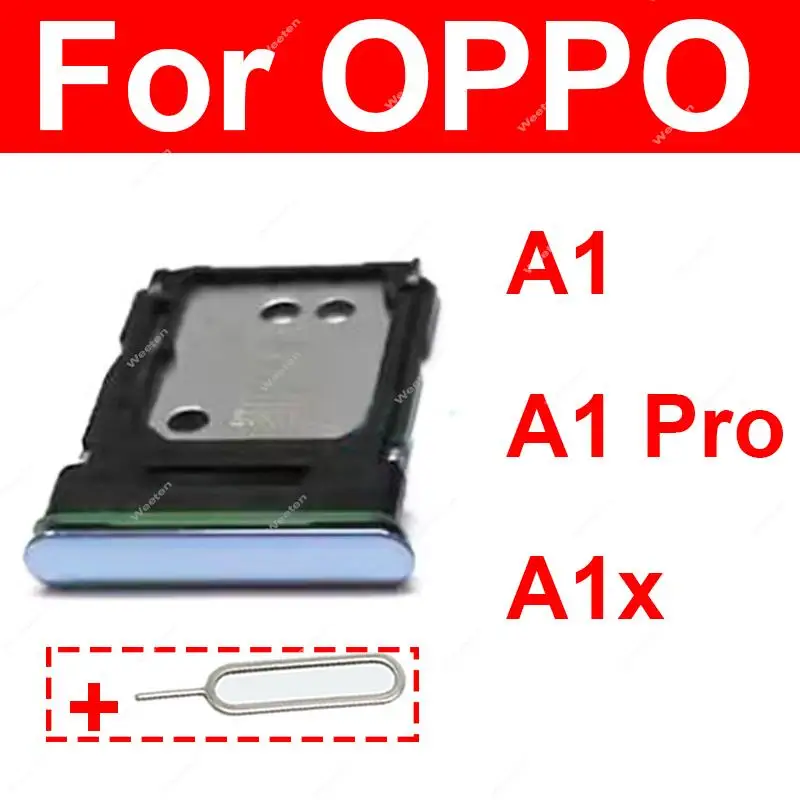 Sim Card Tray Holder For OPPO A1 A1X A1 Pro 5G (2023) A1 Energy Edition  Card Slot Reader Adapter Replacement Repair Parts