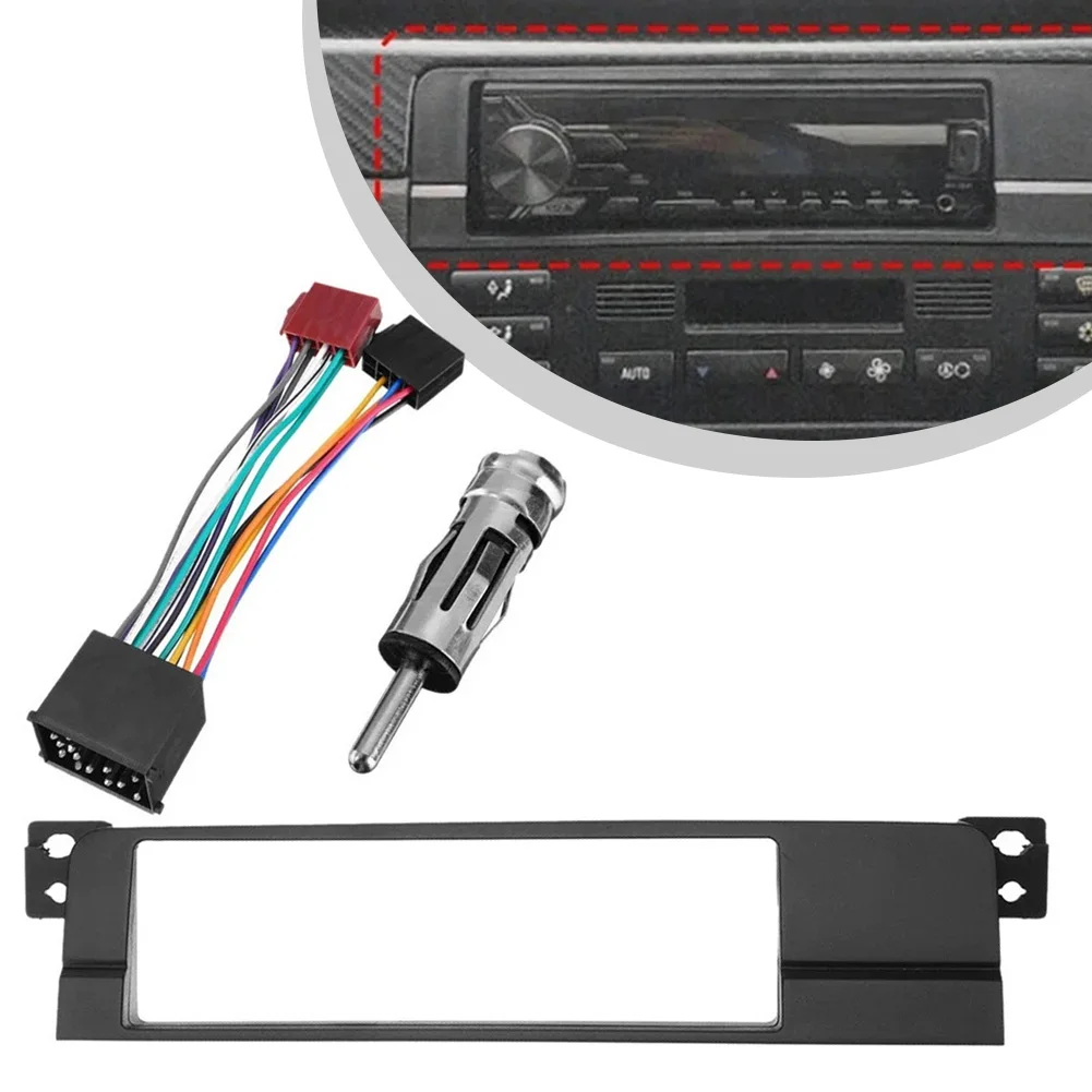 

Панель адаптера для радиоприемника 1 Din с жгутом проводов для BMW 3 серии E46 E45 1998-2005, радиопанель, аксессуары для автомобильной электроники
