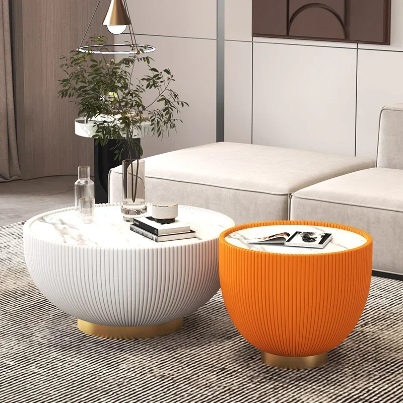 

Trendy Glamour Coffee Tables Design Nordic Minimalist Aesthetic Coffee Tables Luxury Round Stoliki Kawowe Home Furniture