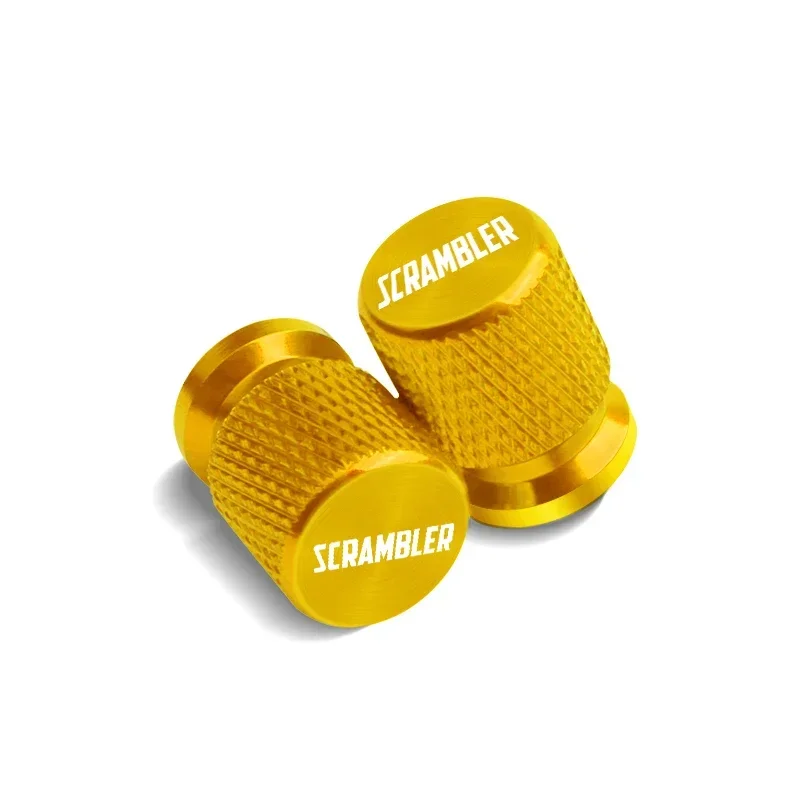 Accesorios de motocicleta para Ducati Scrambler, tapas de cubierta de vástago de puerto de aire, válvula de neumático de aleación de aluminio, 2 piezas, 400, 800, 1100, 2014-2019