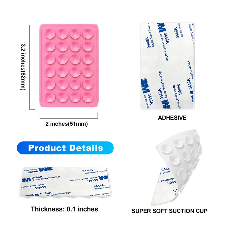 携帯電話用シリコン吸引パッド,固定吸盤
