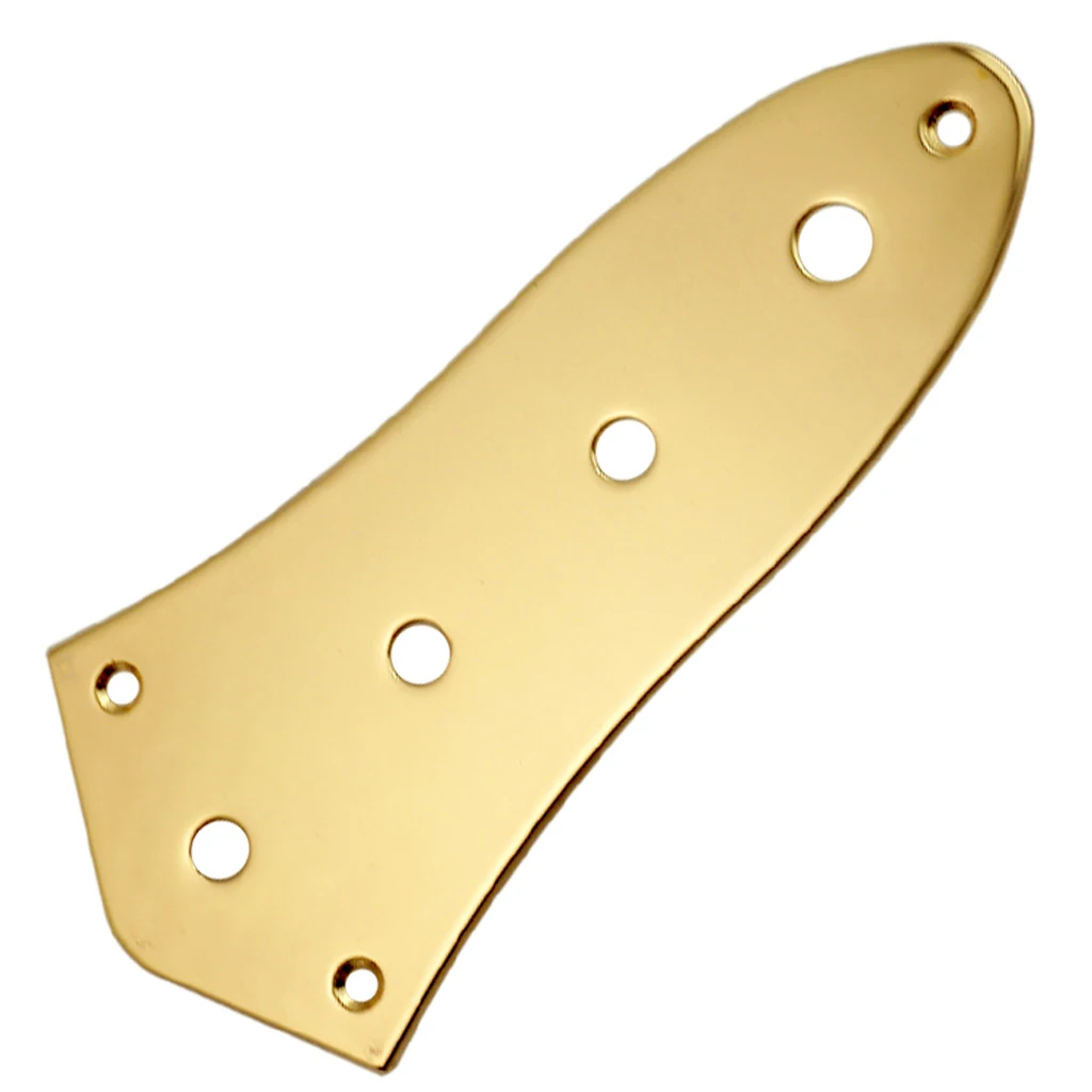 Tooyful 4 Holes Vintage Control Plate Metal for Jazz Style Bass Instrument Accessories