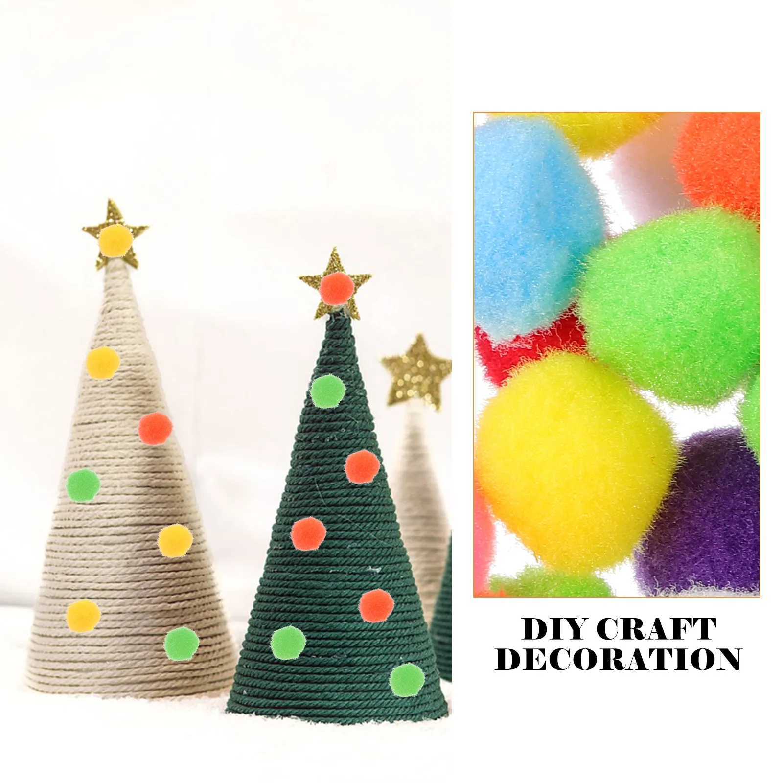 500pcs 1 Bag Of Colored Pompoms Decorative Balls For Diy Craft Jewelry Clothing Accessories Pom Poms Bulk Craft Supplies