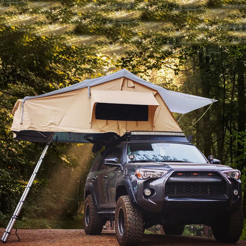 Roof Tent Camping Mountain Camping Tent Outdoor Waterproof Four-season Double Layer Quick Automatic Opening Car Roof Top Tent