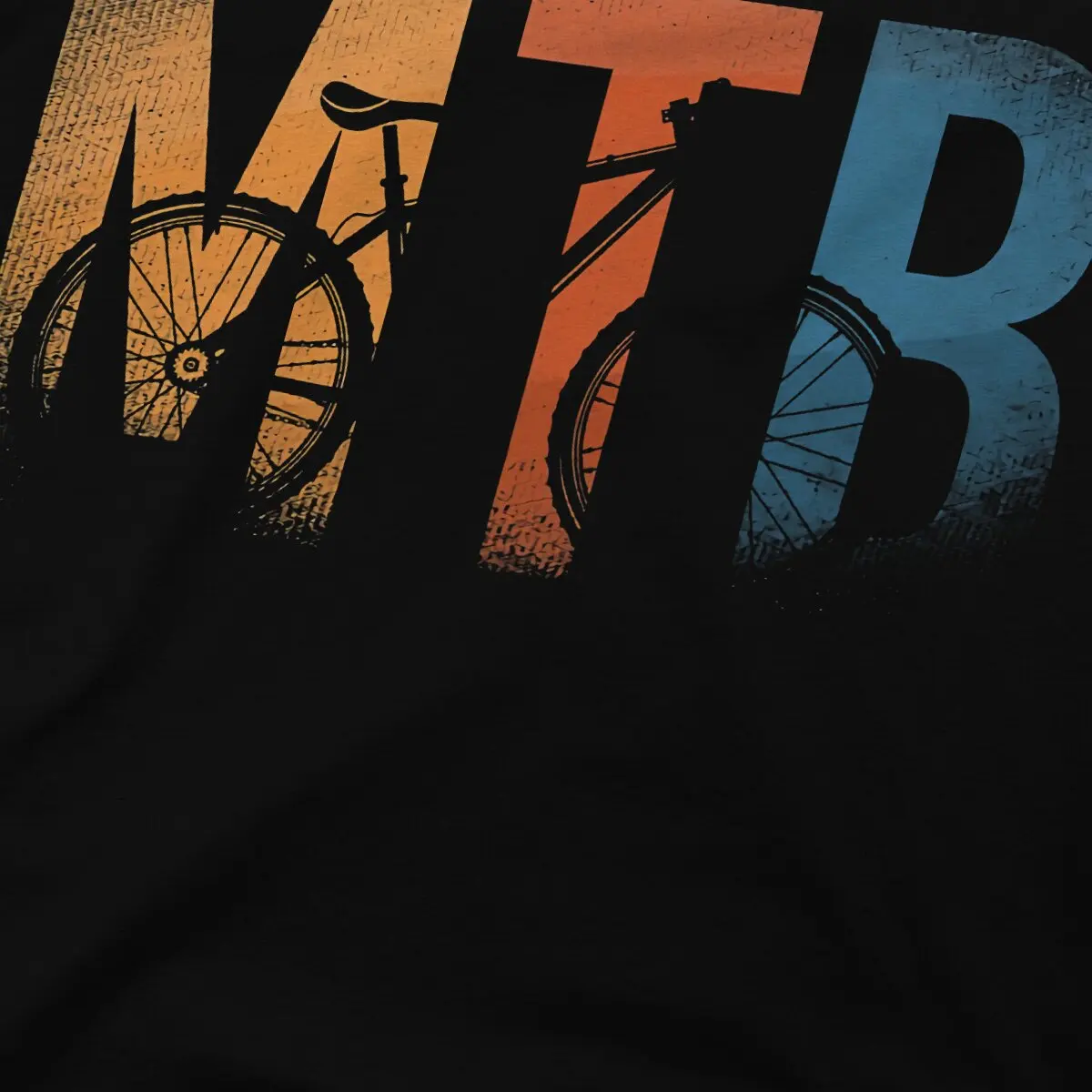 MTB Design Classic TShirt For Men Cycling Sport Mountain Bike Clothing Novelty Polyester T Shirt Comfortable