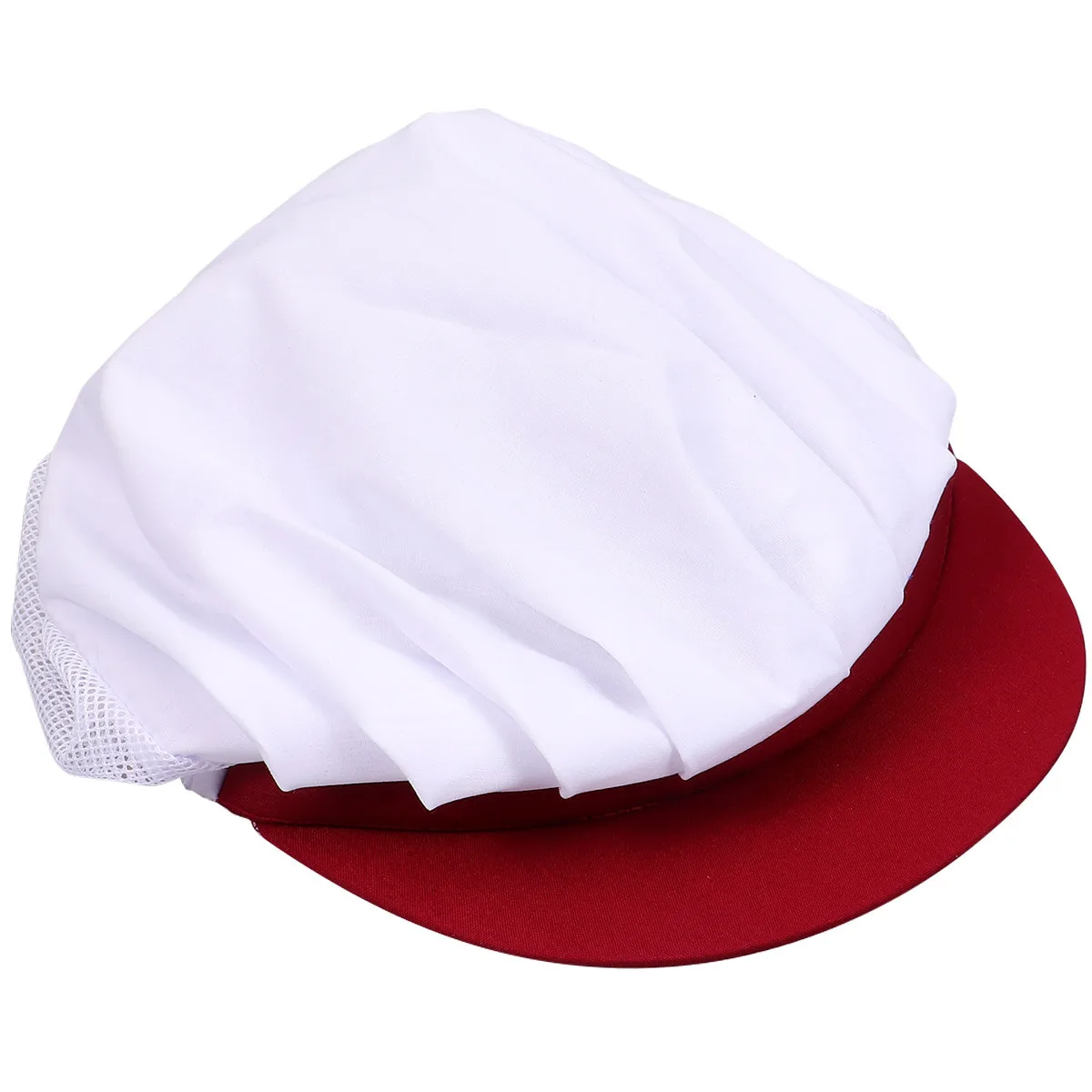 Koksmuts Rood Beschermend Ademend Stofdicht Mesh Werkmuts Voedselwerkplaats Lichtgewicht werkhoed voor heren Dames