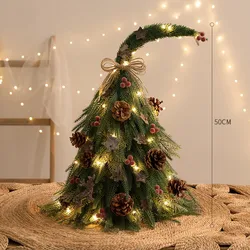 Christmas tree,premium lights ins style DIY ornament internet celebrity package，Christmas decorations mini tree