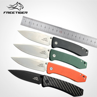 FREETIGER FT2103 Folding Knife D2 Steel Outdoor Hunting Survival Tactical Hunting Hiking EDC Pocket Clip Knives Camping Tools