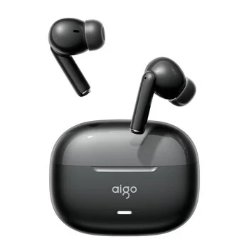 AIGO TQ07 Half In-Ear Wireless Bluetooth Earbuds with Long Battery Life for Sports and Gaming For Gifts