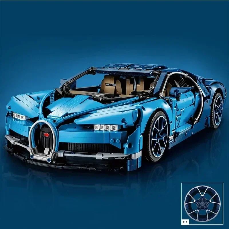 3599PCS MOC Technical Bugattied Chirons Compatible 42083 Super Sports Racing Car Building Blocks Set Toys Vehicles Models Gifts