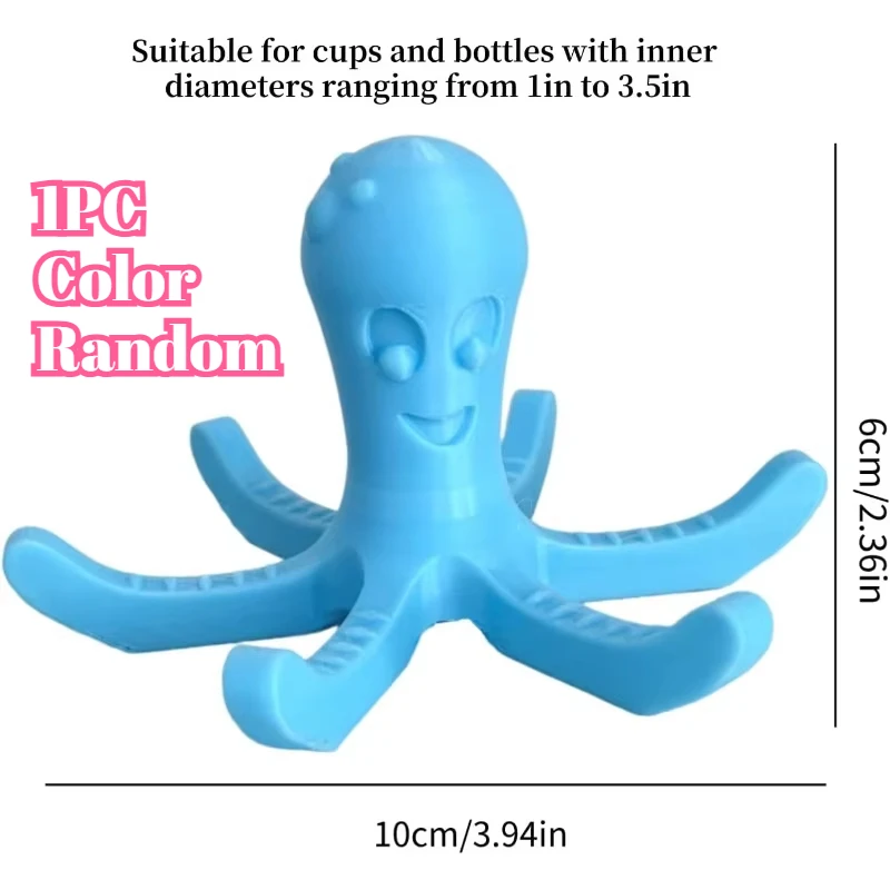 1PC Octopus Cup Drying Rack, Cup Holder, Funny Bottle Dryer Stand, Kitchen Countertop Drying Holder (Color Random)