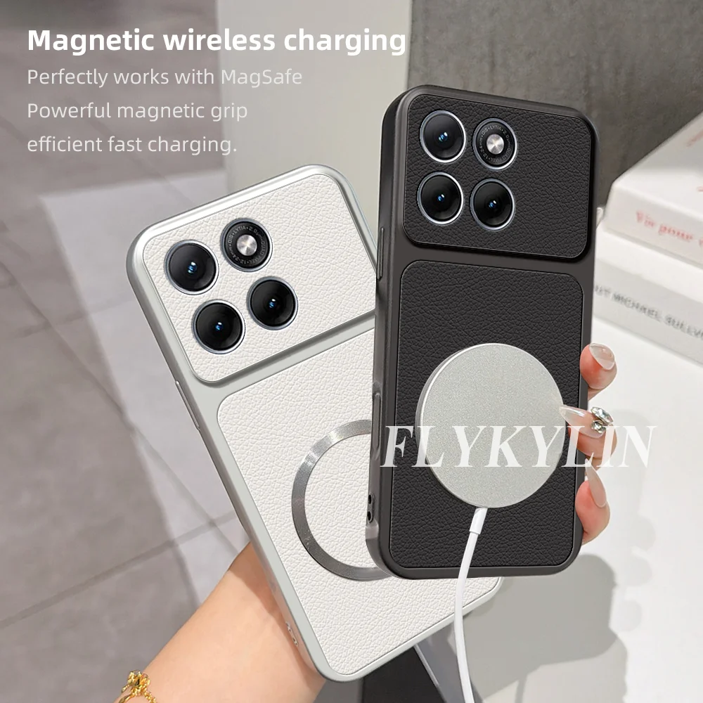 For MOTO Edge 70  60 Fashion 70 60 50 Pro 60s Litchi Textured Leather With Magnetic Suction For Anti Drop Protection Shell