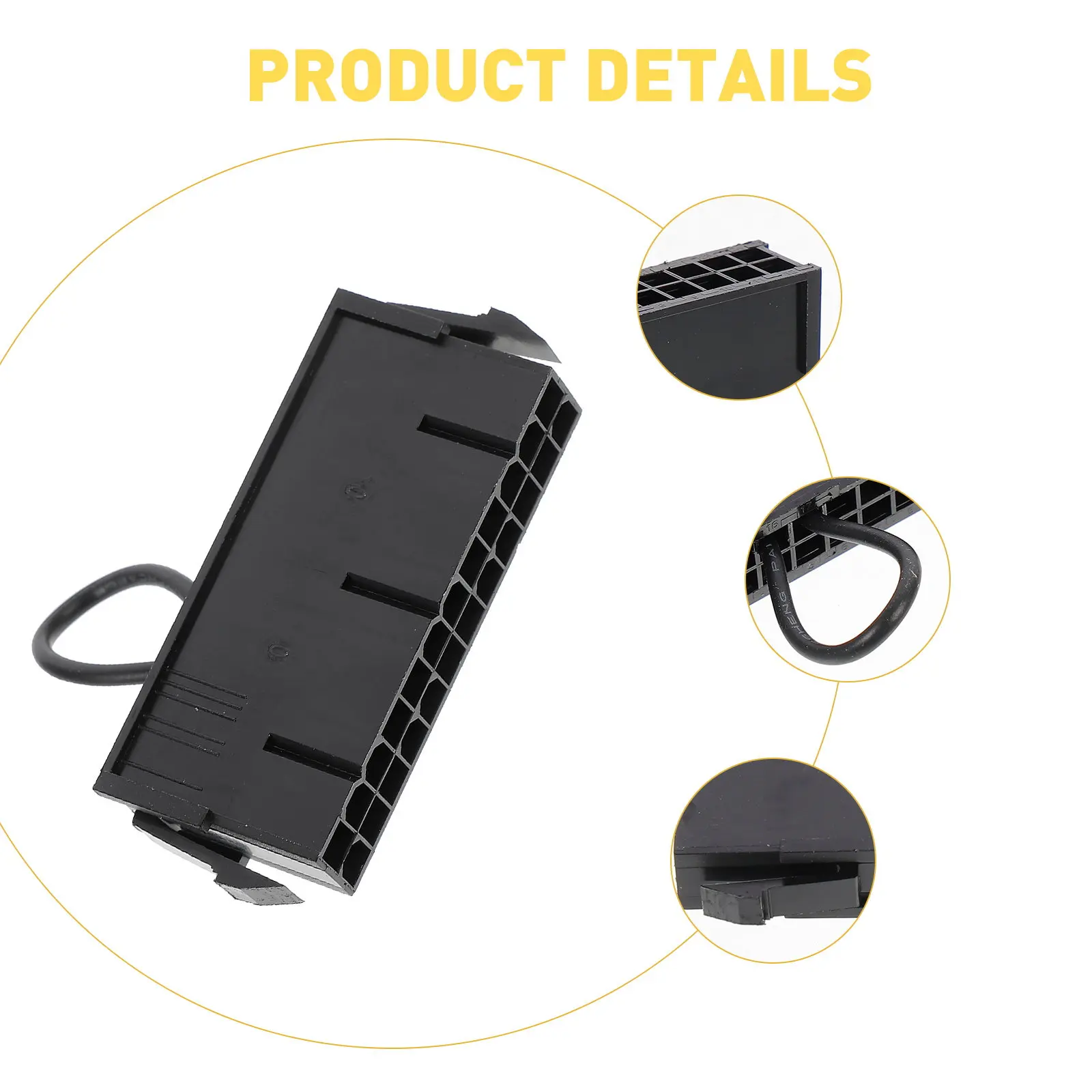 

4Pcs Atx Power Supply Tester High Durability ABS Material Jumper Bridge Starter Tool for Pc Assembly Mining Testing