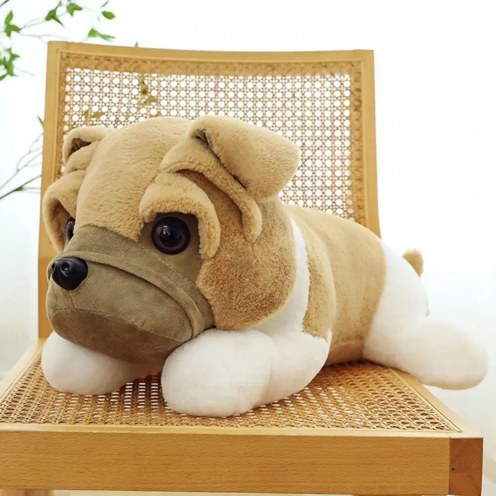 

Thick Eyelids Shar Pei Dog Plush Toy Lying PP Cotton Shar Pei Dog Plush Doll Fluffy Collection Animals Stuffed Toys Christmas