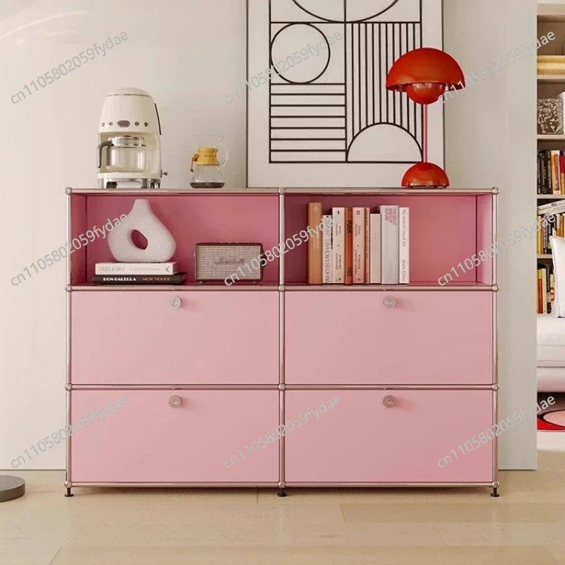 Storages Module Electric Light Luxury Storage Cabinet Storage Locker Dresser Living Room Cabinets Crack Shelves Kitchen Cabinet