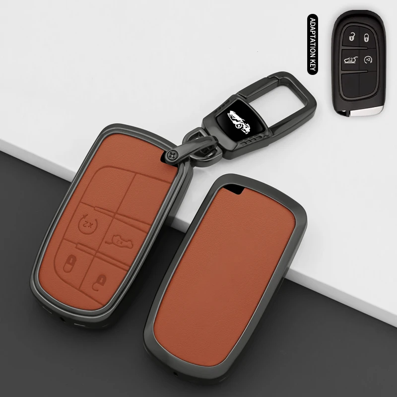 For Jeep Renegade Compass Grand Cherokee Metal Car Key Protective Case Funda Llave Llavero Car Gadgets Car Accessories Interior